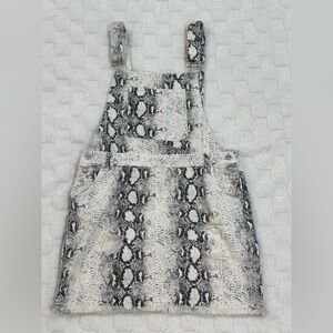 POL Snakeskin Overall Dress Size L